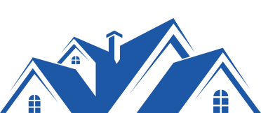 Blue house image behind Riviera Real Estate logo